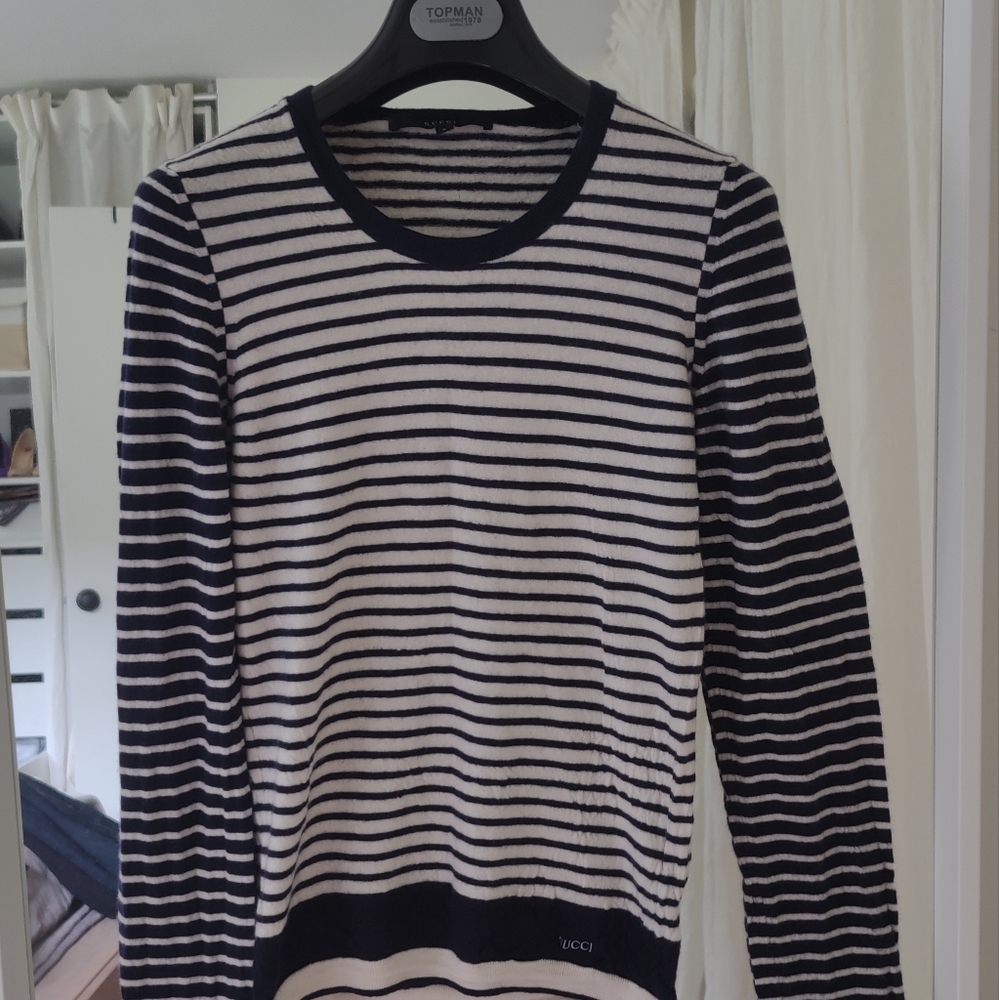 Gucci stripe cashmere sweater